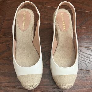 Cole Haan Cloudfeel Espadrille Sling Back Wedge